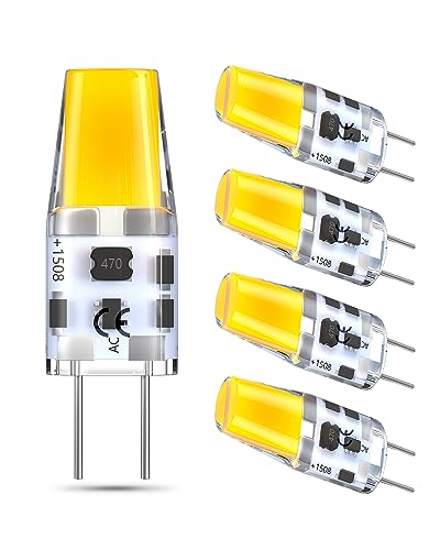Bonlux LED-Leuchtmittel G6.35 3W AC/DC 12V Warmweiß 3000K Bi-Pin JC Typ Kapsel-Leuchtmittel Ersatz Halogenlampe 25W 30W GY6.35 / G6.35 (Nicht Dimmbar)