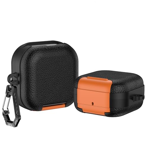 KOOLRIVER�EFor Galaxy Buds4 �P�[�X �ϏՌ� Pro �J�o�[�J���r�i�t�� PU���U�[ �X�^���h�@�\���� Qi�[�d ���C�����X�[�d�Ή� �V���v�� �ی�J�o�[(�I�����W)