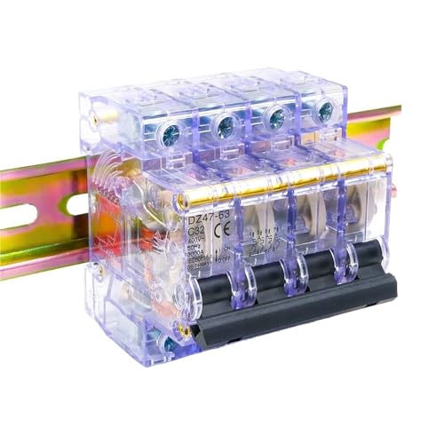 Disjoncteur miniature DZ47-63 3P 32A pour rail DIN protection surcharge 400V