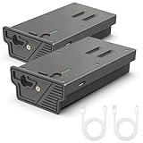2-Pack Rechargeable Reveal Lipo Lithium Battery Pack for Trail Camera Reveal X Gen 3.0, 2.0, X Pro 3.0, Pro, X Ultra 3.0, SK, XB, X - Upgraded LED Meter & Solar Charging