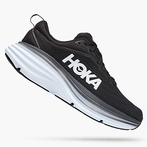 HOKA Hoka Men's Bondi 8 Black/White 7.5 Wide