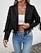 MATEAM Faux Suede Leather Jacket Women Tassel Motorcycle Fringe Cropped Coats With Lining 2025 Trendy Fall Long Sleeve Cowgirl Outfits Black M