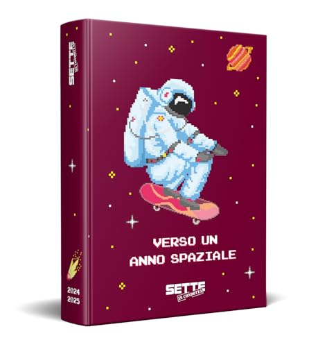 Sette in Condotta Diario Agenda Scolastica 2024-2025 - 12 mesi (Rosso, 13x17)