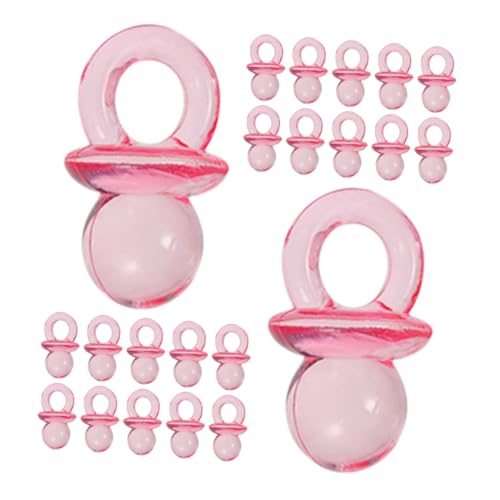 Imagen de BESTonZON 200 Piezas Mini Chupete Transparente De Acrílico Chupete Cuentas De Béisbol Para Shower Para Shower