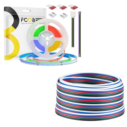 Tira de LED RGBW 24V 9.86FT 896 LEDs/m flexible miniatura 1