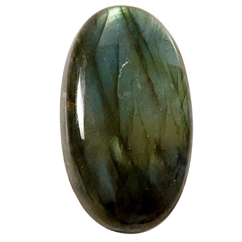 Labradorite ovale cabochon de qualité supérieure, gemme naturelle de 57,35 ct
