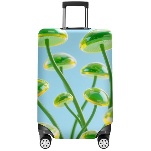 Travel Luggage Cover Suitcase Protector Scratch-Resistant Fit Not Included Suitcase Mushroom Cloud L-26-28in