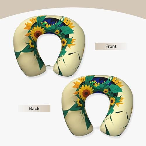 Almohada de Espuma viscoelástica Semicircular para Viaje miniatura 3