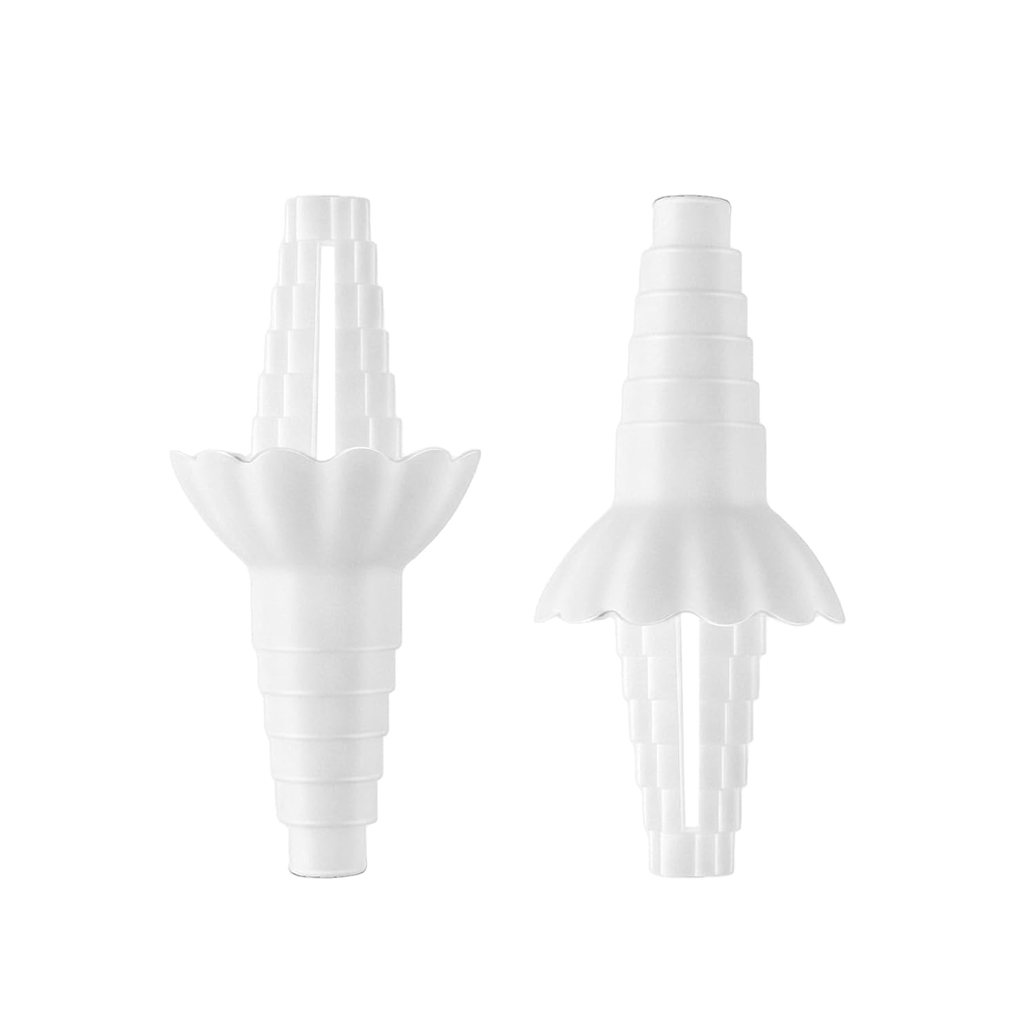 2 Pack Bottle to Bottle Transfer Connector, Flip It Bottle Emptying Kit Universal Funnel Adapter for Soap Shampoo Lotion
