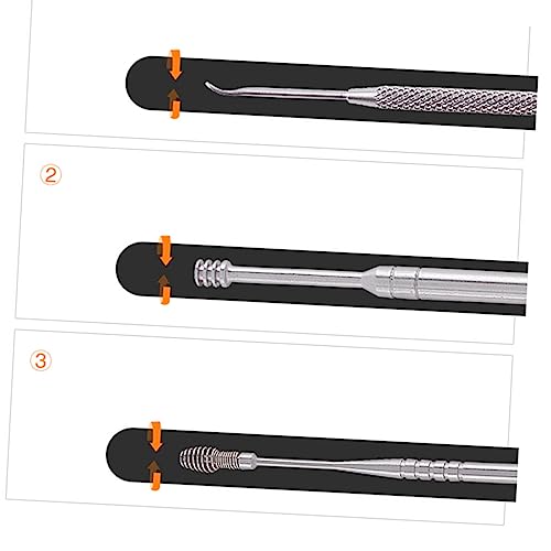 COLLBATH 7pc Set Cleaner Earwax Removal Tool Scoop Stainless Steel Gently Safely Remover