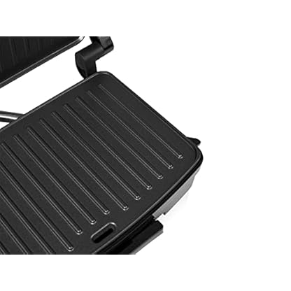Elektro Kontaktgrill, feste Platten, Paninimaker Camping geeignet, 750W, 23x15cm – Bild 8
