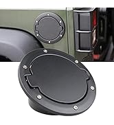SUNPIE 2007-2017 JK 4 Doors Fuel Filler Door Cover Gas Tank Cap for 2007-2017 J eep Wrangler JK &...