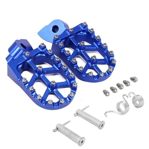 Pédales de moto YZ 250 repose-pieds dirt bike bleu WR250F
