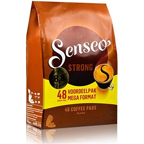Senseo Strong Coffee Pods - 48-Count, Bold Dark Roast for a Rich Morning Brew - Compatible with Senseo Coffee Machines, Convenient Single-Serve Pods | Indulge in Intense Aroma and Full-Bodied Flavor - Energize Your Day with the Robust and Invigorating Taste of Senseo Strong Coffee Cover