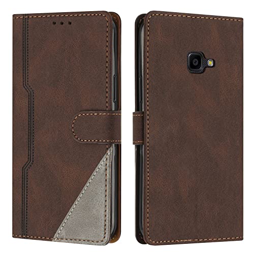 Radoo Funda para Samsung Galaxy Xcover 4 / 4S, Funda Cartera de Cuero Multifunción, Cierre Magnético, Flip PU Cuero Carcasa Magnético Caso Cartera Móvil Case para Samsung Galaxy Xcover 4 / 4S (Marrón)