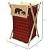 Trend Lab Northwoods Hamper Set, Red/Tan, 27x15x15 Inch (Pack of 1)