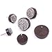 Glarks 105Pcs 6 Size Brown Heavy Duty Nail-on Anti-Sliding Felt Pads for Furniture Chairs Stools Tables Leg Feet - 14mm / 17mm / 20mm / 22mm / 24mm / 28mm