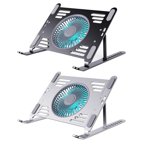 Base para portátil con ventiladores USB ajustable y ergonómica miniatura 5