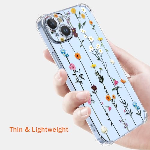 WOKEZ Blommönstrat Fodral för Honor X6a – Stöttåligt & Transparent