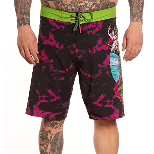 Sullen Men's Grim Ripper Swim Boardshorts (as1, Numeric, Numeric_36, Regular, Regular, 36