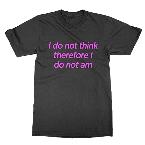 T-shirt noir I Do Not Think homme coton XL