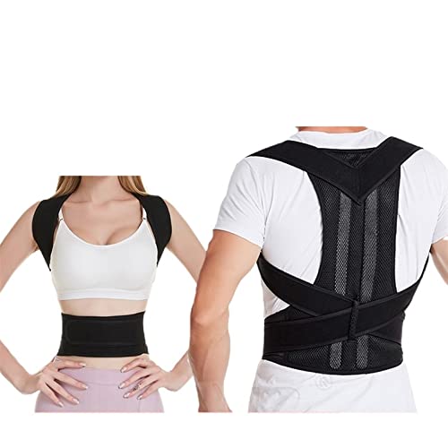 Corrector de Postura Ajustable para Espalda, Hombros, Lumbar, corsé, cinturón de Espalda para Hombres y Mujeres, Salud y relajación (5XL A)