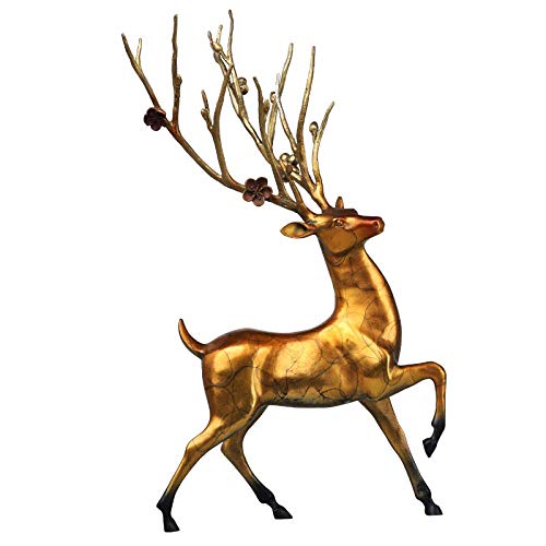Statues de cerf Sika en cuivre pur cadeau idéal pour pendaison de crémaillère
