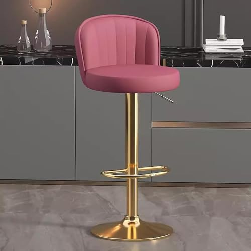 Tabouret de bar design en polyuréthane avec piètement doré chic - 2