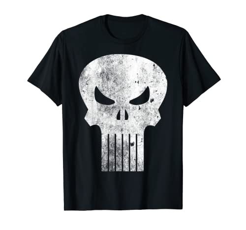Marvel The Punisher Classic Retro Skull Logo