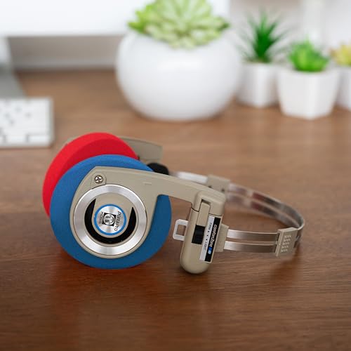 Image of Koss Official Oversized Replacement Cushion Earpads for Porta Pro, KPH40 Utility and KSC75 Headphones, Red