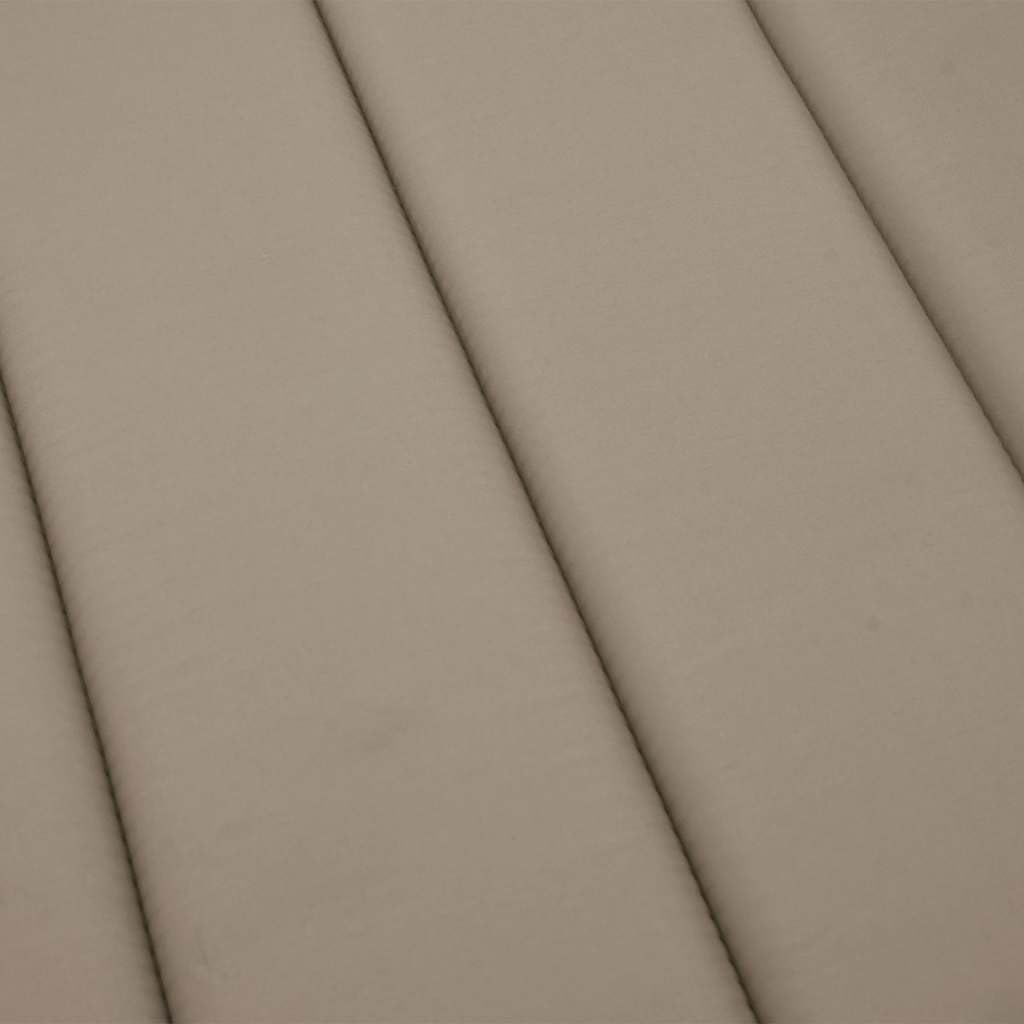 vidaXL Cuscino per Lettino Tortora 180x60x4 cm in Tessuto Oxford, cuscino, cuscino per seduta, cuscino per sedia, cuscino da esterno