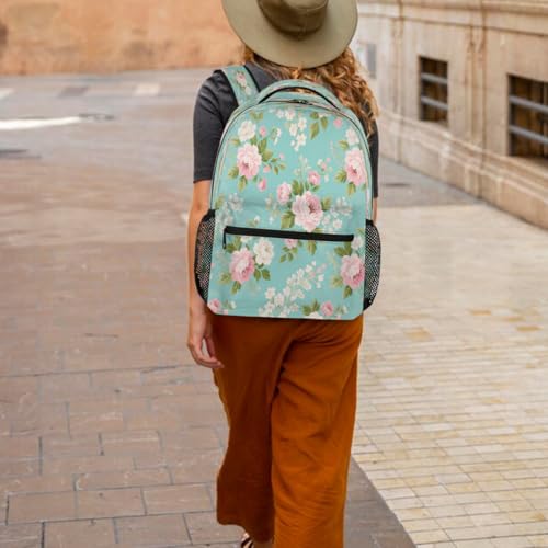 Mochila escolar para laptop 15.6 ligera para universidad escuela secundaria y viaje 6