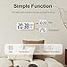 JoFomp LCD Digital Wall Clocks Battery Operated, 8.5
