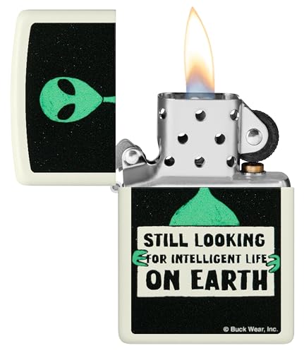 Encendedor Zippo hecho en EEUU con acabado blanco mate Buckwear 4