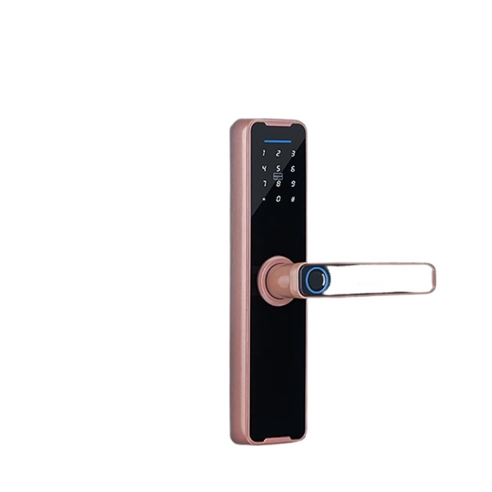 CVFRDD Smart Door Knob, Biometric Finrprint Door Locks Smart Lock Tuya App Remote Unlocking Keyless Digital Electronic Keyless Entry Door Handle(240x22(4085),Pure Copper)