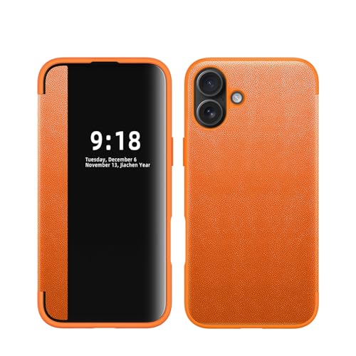 Étui à rabat pour smartphone iPhone 16 Plus mince et antichoc idéal pour le bureau