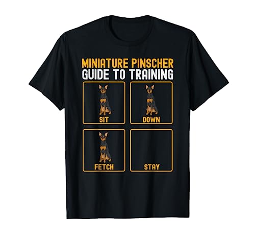 Miniature Pinscher Guide To Training Min Pin Dog Men Women T-Shirt