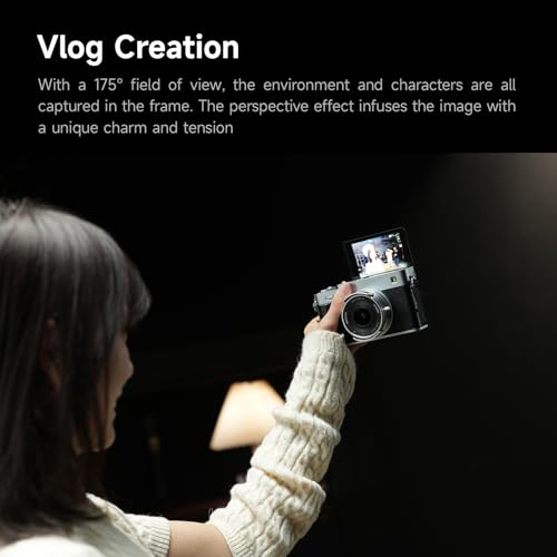 Image of Brightin Star 10mm F5.6 Pro Fisheye Lens for Panasonic LUMIX,Olympus Micro 4 /3 Mount, 175 Manual Focus Prime APS-C Mirrorless Cameras Lens Fit for G7, GX85, GX9, G95, GH5, GH6(Sliver)