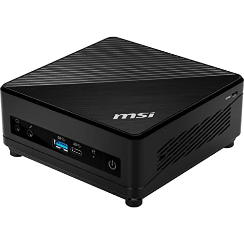 Image of MSI Cubi 5 Mini PC: Intel Core i7-10510U, 16GB DDR4 (2x8GB) 2666MHz, 256GB SSD, WiFi 6, Bluetooth 5.2, USB Type-C, Dual Display, Energy Efficient, Black, Windows 11 Pro: 10M-628US