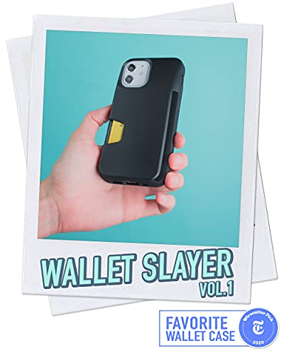 Image of Smartish iPhone 12 Mini Wallet Case - Wallet Slayer Vol. 1 [Slim + Protective] Credit Card Holder (Silk) - Black Tie Affair