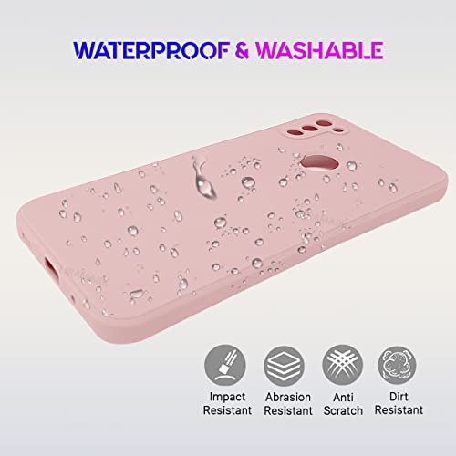 Image of LIRAMARK Silicone Soft Back Cover Case for Samsung Galaxy A11 / Galaxy M11 (Pink)
