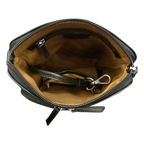 Image of ili New York Genuine Leather Crossbody Bags for Women - Premium RFID Blocking Shoulder Bag Organizer with Adjustable Strap