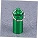 PACKOVE Aluminium Alloy Waterproof Portable Medicine Bottle Earplug Holder for Outdoor Travel Green Emergency Container