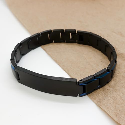 Christmas Clinical Research Coordinator Engraved Black Metal Bracelet for Men, I Never Asked to be The World's Best Clinical Research Coordinator but here I am Killing it! Adjustable Clinical Res