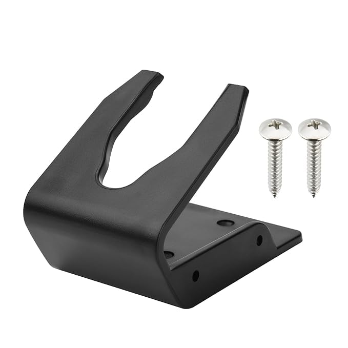 Universal Barcode Scanner Holder | Wall Mount Suspension Bracket Stand for Barcode Reader | Style A 90 x 68 x 75 mm Black-image-8