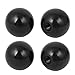 Produktbild sourcing map 4Stk Schwarz Plastik Rund 50mm Dmr 12mm Gewinde Ball Hebel Knopf DE de