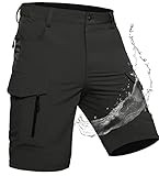 【Made to Move】Diese schnell trocknenden Shorts aus atmungsaktivem und leichtem Material haben einen aktiven Schnitt für optimalen Komfort und eignen sich perfekt für alle Arten von Outdoor-Aktivitäten, bei denen Bewegung wichtig ist. Außerdem fühlt sich das weiche Material angenehm auf der Haut an und reduziert Reibung, wenn du das Tempo erhöhst. *kurze hose herren shorts wandershorts wander trekkinghose kurz männer wanderhose cargo hosen sporthose kurzsporthose sport mtb short bermuda chino*