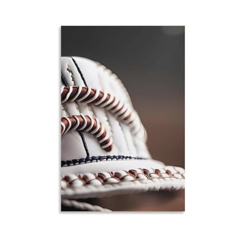 Tableau moderne en toile de baseball pour une décoration intérieure élégante