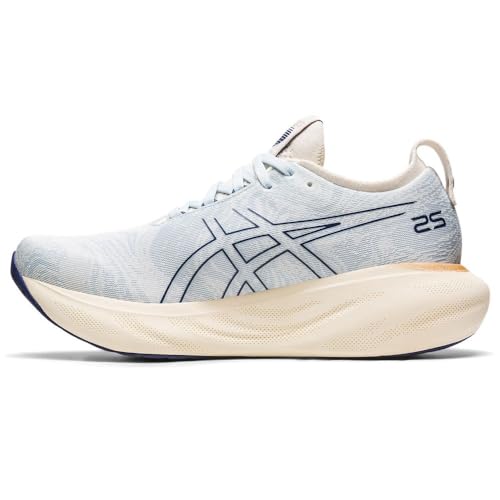 Scarpe da corsa ASICS Nimbus 25 Scarpa Running da Strada per Donna Bianco Beige 40.5 EU