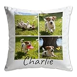 TICBIK Cuscino Personalizzato Con Foto, Federa Cuscino Personalizzata Con Foto E Scritte Stampa Fronte-Retro Decorazione Per La Casa, Compleanno, Natale, Anniversario, Regalo Di San Valentino